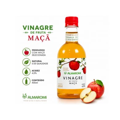 Vinagre de Fruta de Maçã 400ml - Almaromi