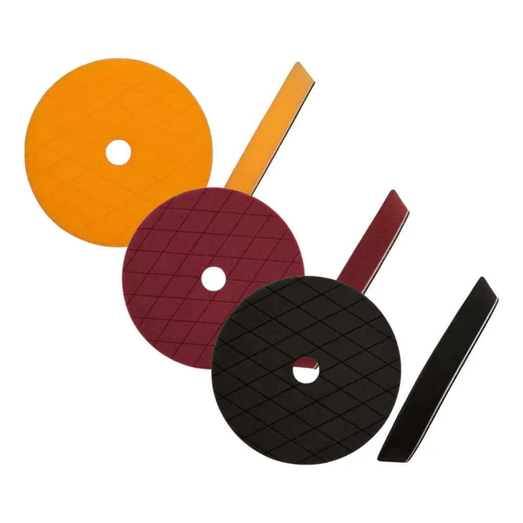 Kit 3 Boinas Polimento Zacs 6" Diamantada Roto Orbital