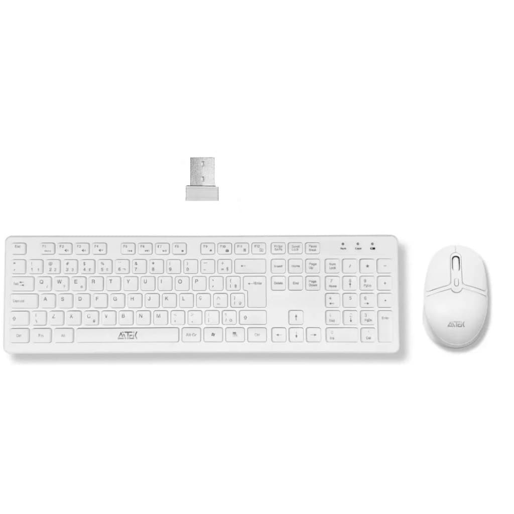 Kit Teclado E Mouse Sem Fio Qwerty Tomate Aitek Mkt-w111 AKT-W111