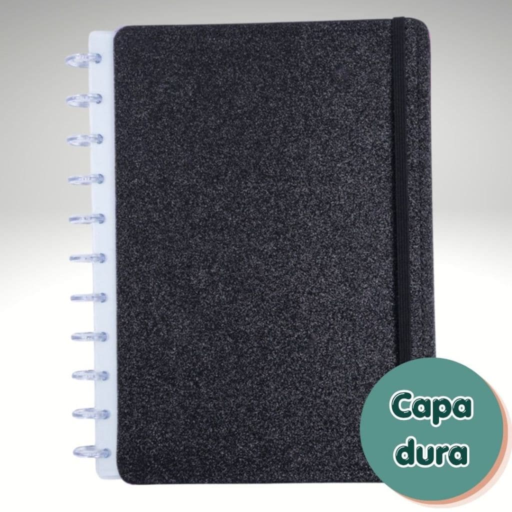 Caderno Inteligente Grande Disco Universitário Reposicionável Shine Disko Papelaria Planner Estudo📓