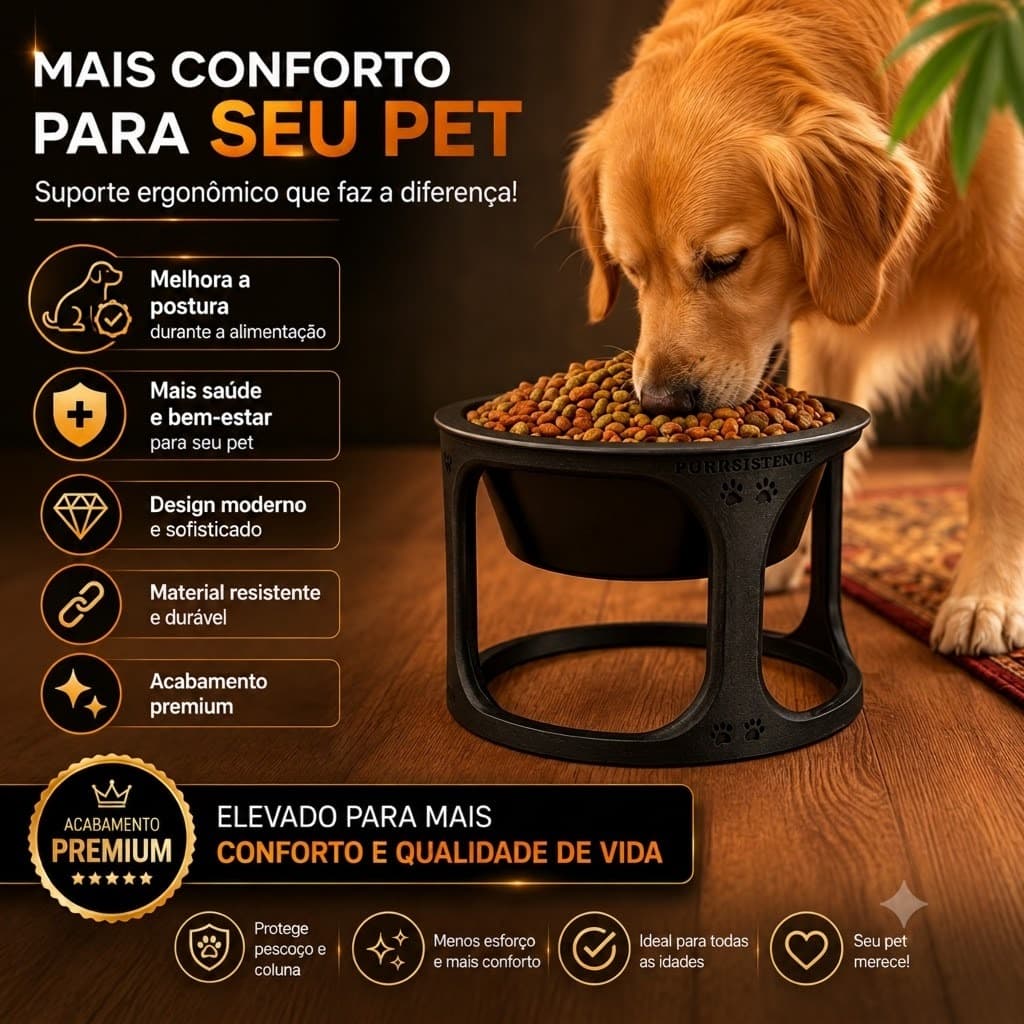 Suporte Suspenso Para Comedouro Cães e Gatos Ergonômico Sem Tigela,Base Suporte Comedouro Elevado Pet