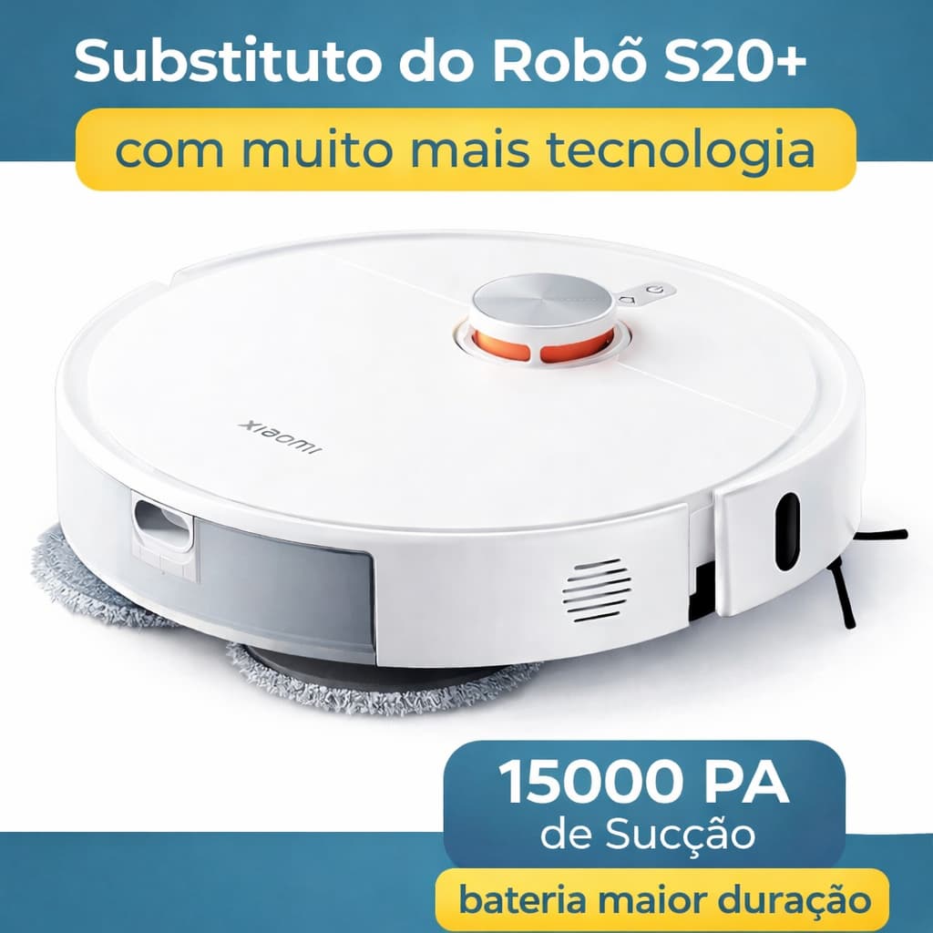 Robô Aspirador Xiaomi S40 Pro Bivolt Alexa Inteligente Automático