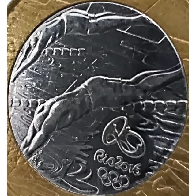 MOEDA NATAÇÃO - COMEMORATIVA - NACIONAL
