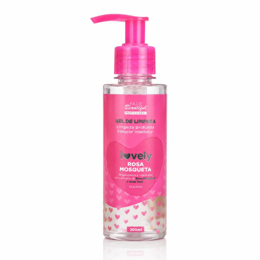 Gel de Limpeza Facial Skin Care Lovely Face Beautiful 200ml