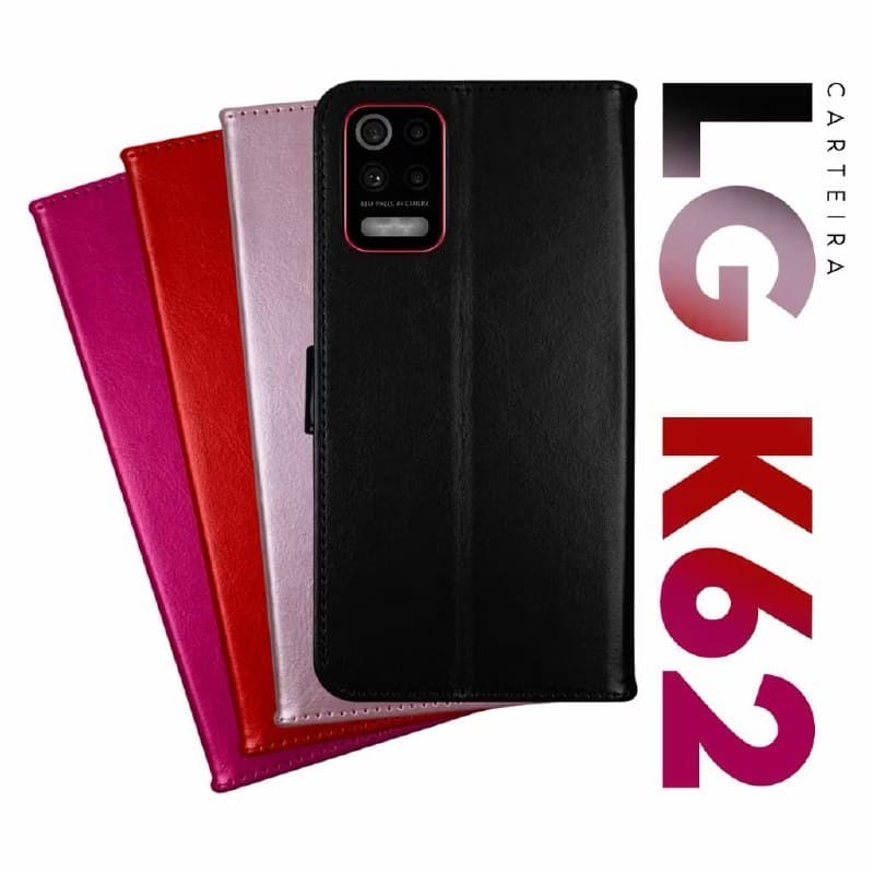 Capa Case Capinha Carteira Flip Cover Couro Sintético Cores