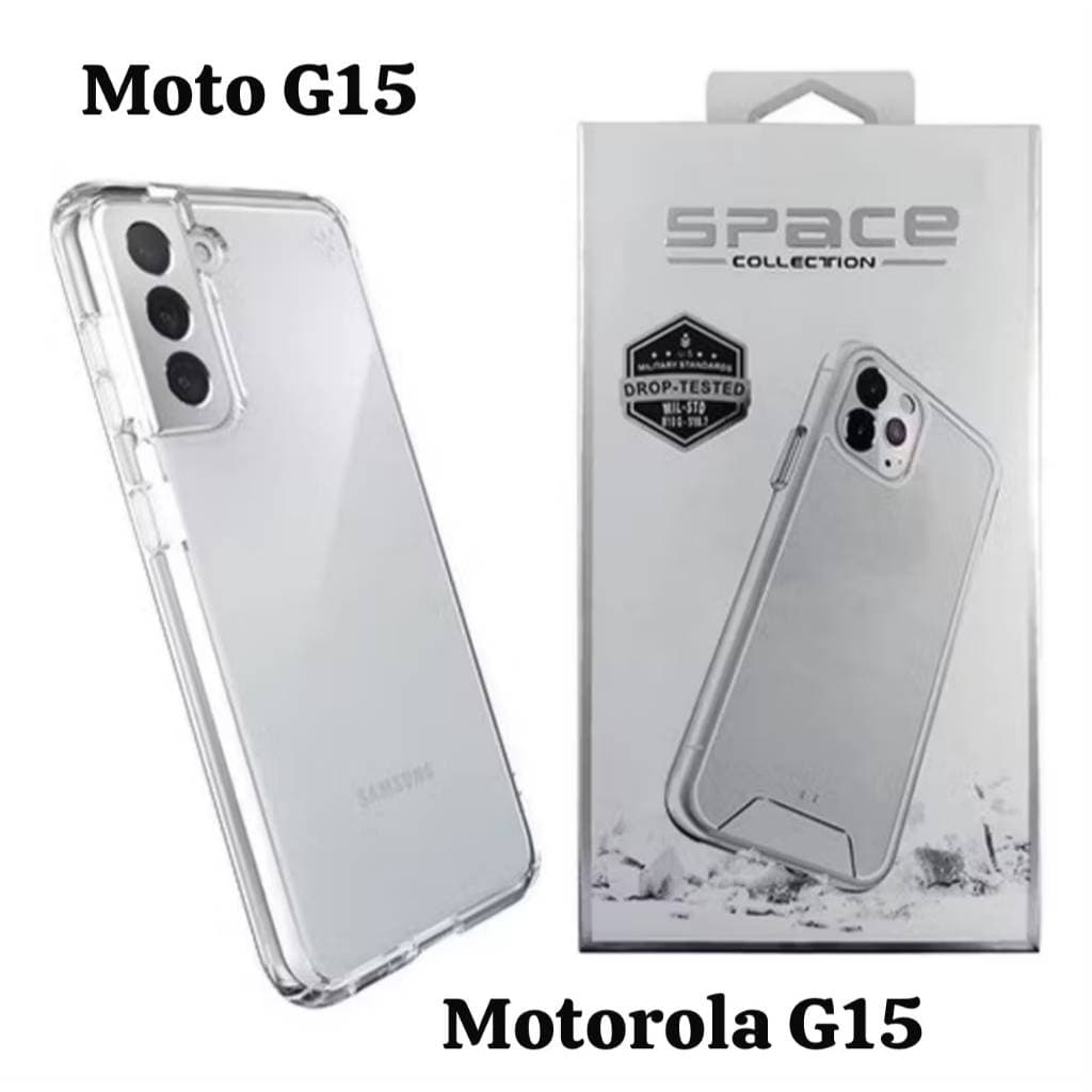 CAPA CAPINHA SPACE COLLECTION TRANSPARENTE P/MOTOROLA MOTO G15 ANTISHOCK PROTEÇÃO TOTAL RESISTENCIA