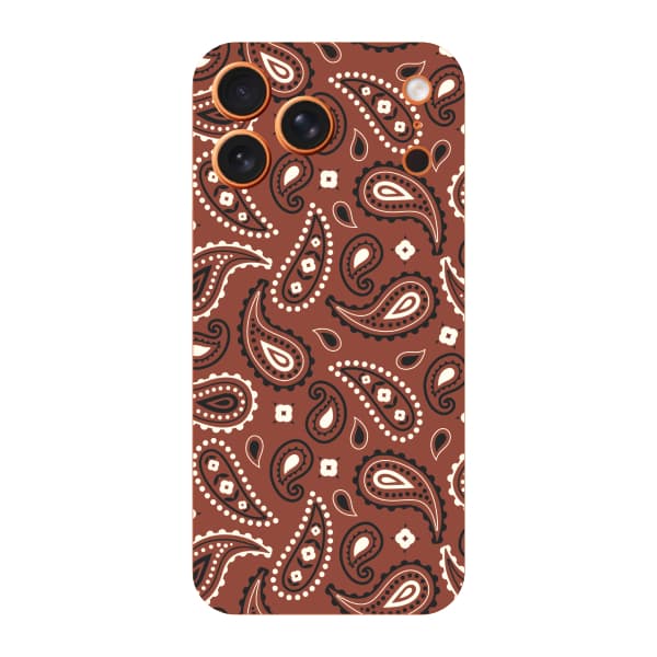 Capinha para iPhone 17 Pro Max Anti Impacto Fashion - BANDANA MARROM