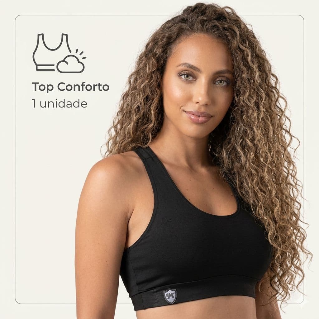 TOP FITNESS FEMININO MALHAR SUPLEX ACADEMIA ALTA SUSTENTAÇÃO NADADOR DIA A DIA CONFORTÁVEL