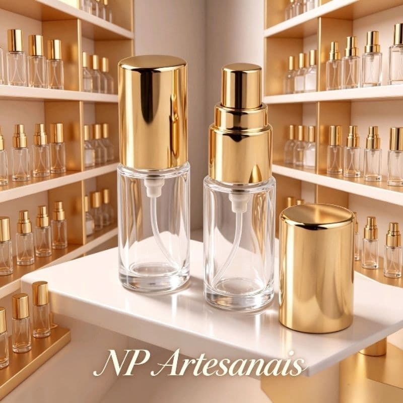 50 frascos flaconete vidro 5ml com borrifador luxo R13 para perfume