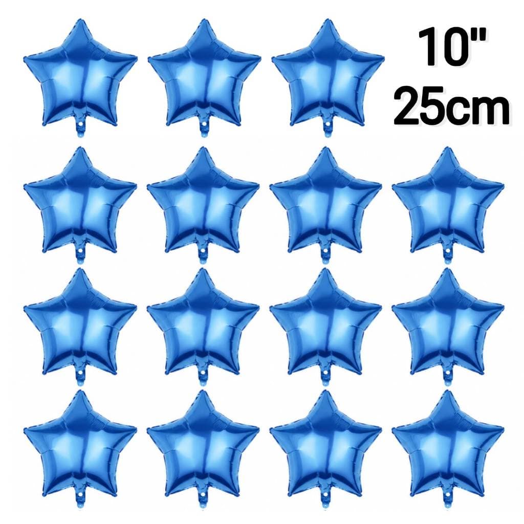 Kit Mini Balão Estrela Festa Decoração Cesta Mesa 10" 25cm