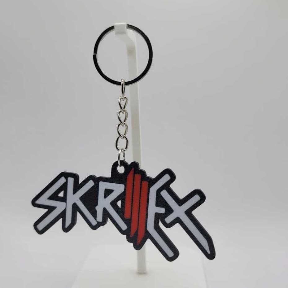 Chaveiro Banda Skrillex logo
