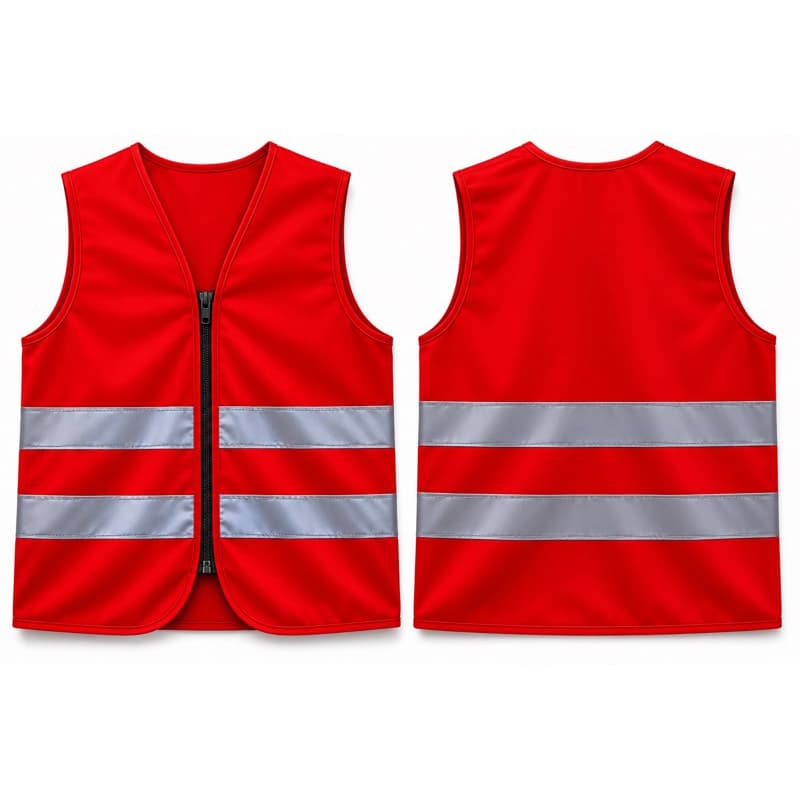 Colete Refletivo de Segurança Vermelho