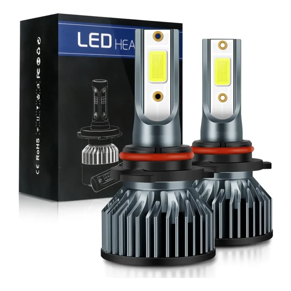 Kit Lâmpada Led-V6 H1H3 H4 H7 H11 H16 Hb3 Hb4 6500k-Acessorios para Veiculos/Tuning/lluminagao/Lampadas /Lampadas de Led