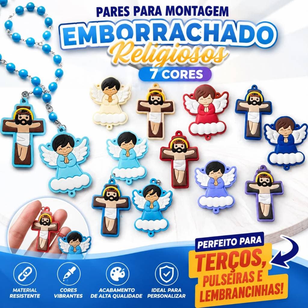 Pares para montagem Emborrachado Religiosos infantil artesanato diy Terços
