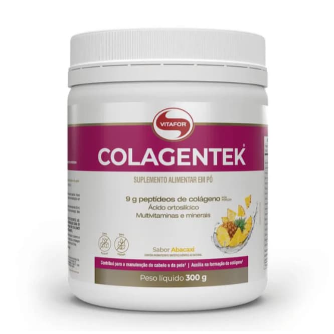 Colagentek sabor abacaxi pote 300g