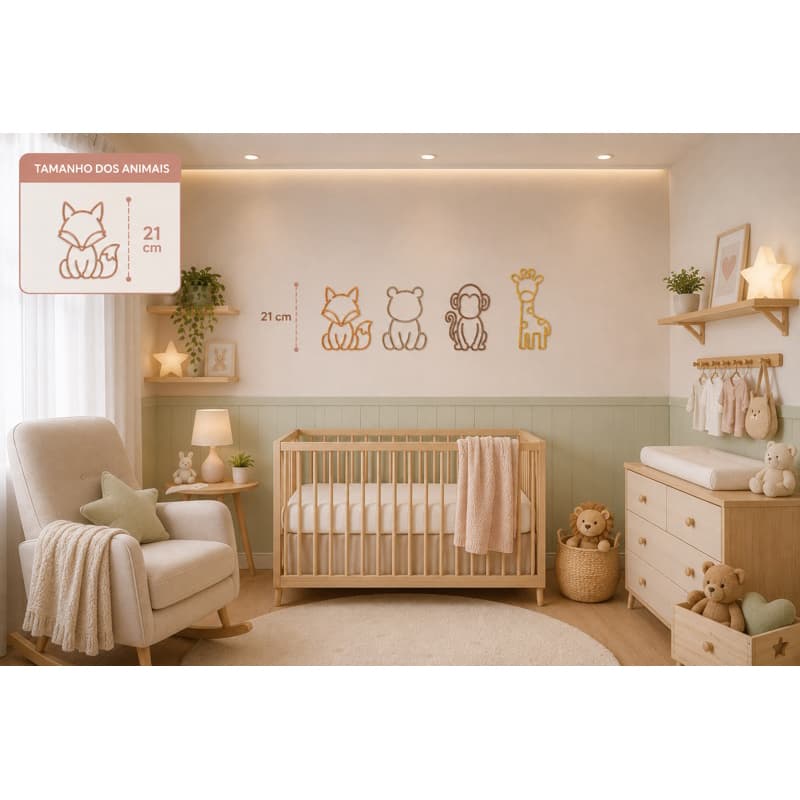 Conjunto Decoração de Parede SAFARI COD-031