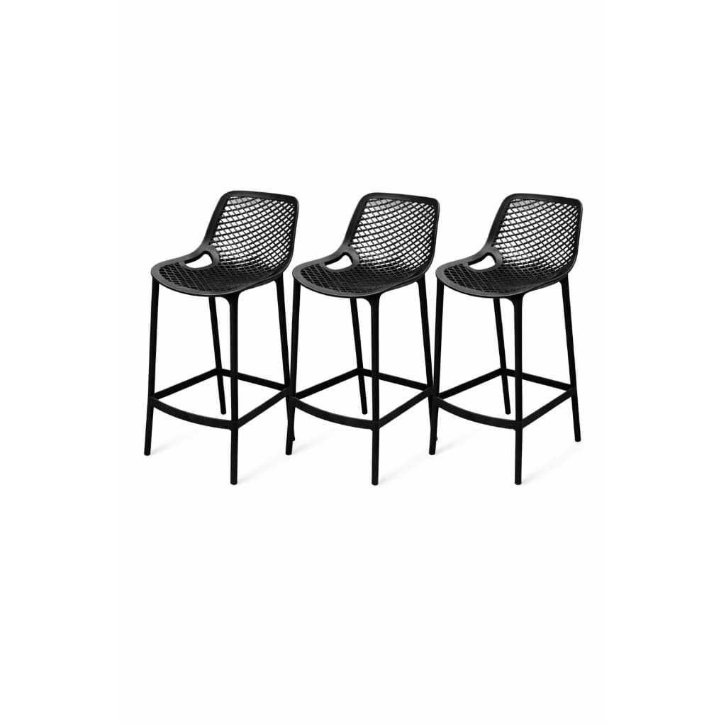 Kit Banco Alto Para Cozinha Americana Banqueta Bistrô Área Gourmet Bancada Churrasqueira Resistente