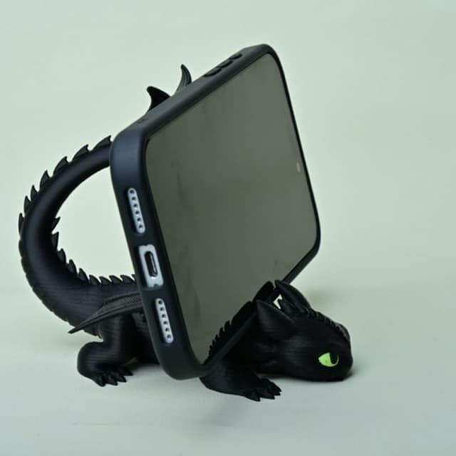 Suporte para Celular Banguela – Dragão Decorativo 3D