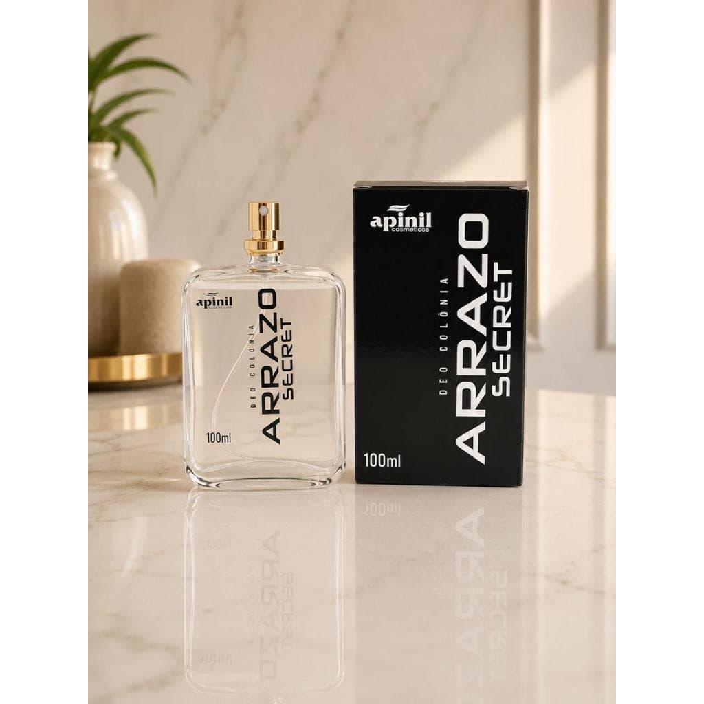 Perfume Masculino Amadeirado Deo Colônia Arrazo Secret 100Ml Alta Fixação Original Premium