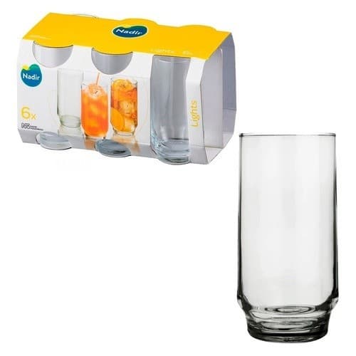Jogo De Copo Nadir Cylinder kit 6 Copos Vidro