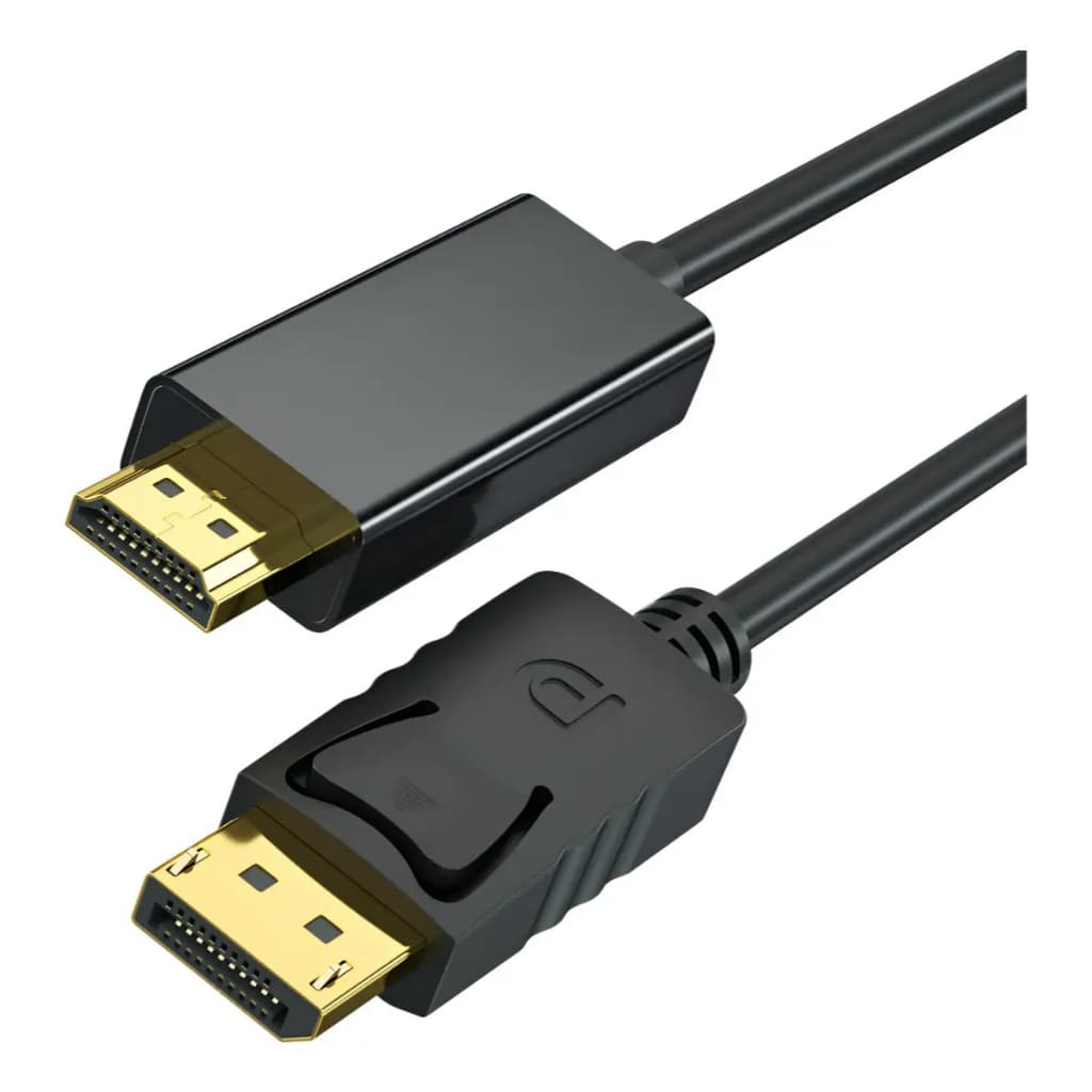Cabo Adaptador DisplayPort Para HDMI 4K 1 Metro Alta Resolução Premium PC Monitor TV