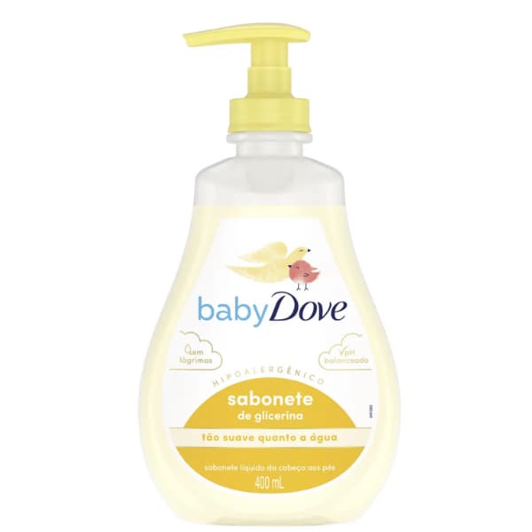 Sabonete Liquido Dove Baby Glicerina 400ml - Refil 180ml