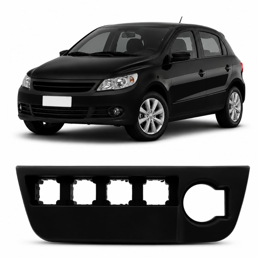 Moldura Botões Painel Gol G6 Voyage G6 Saveiro G6 2013 2014 2015 2016
