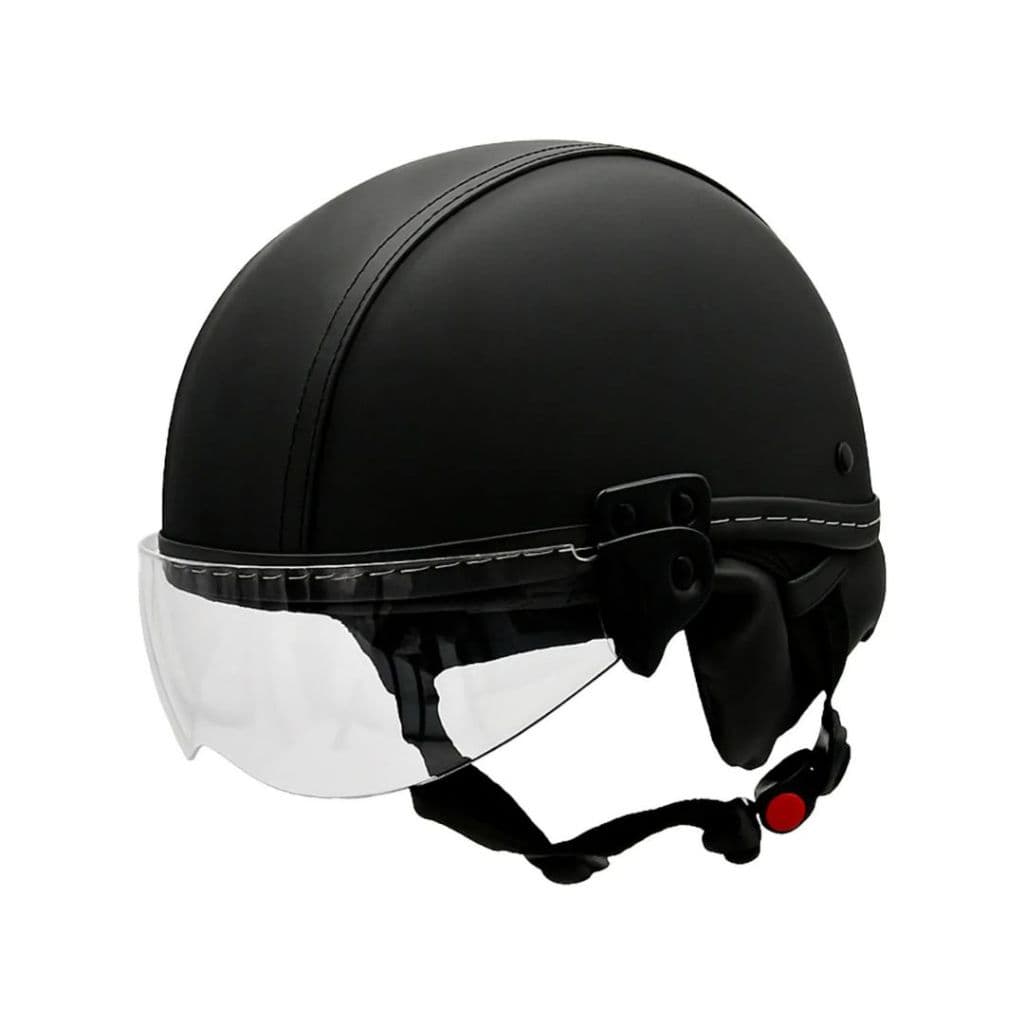 Capacete Coquinho Kraft Bike Elétrica Scooter Skate Viseira Preto