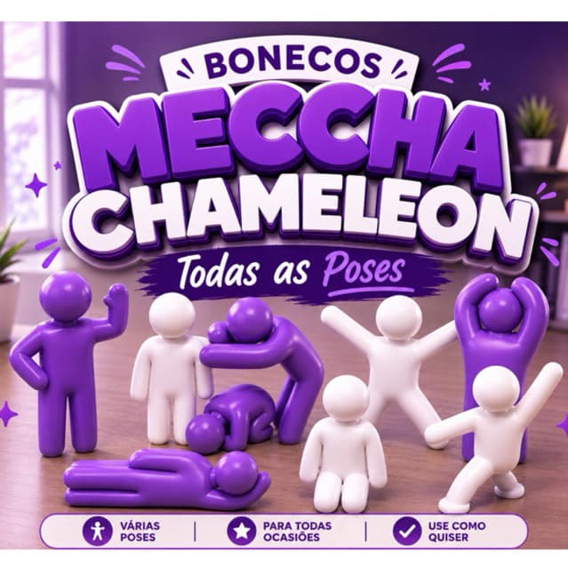 Boneco Meccha Chameleon - Jogo esconde esconde - 🚚| Entrega Rápida