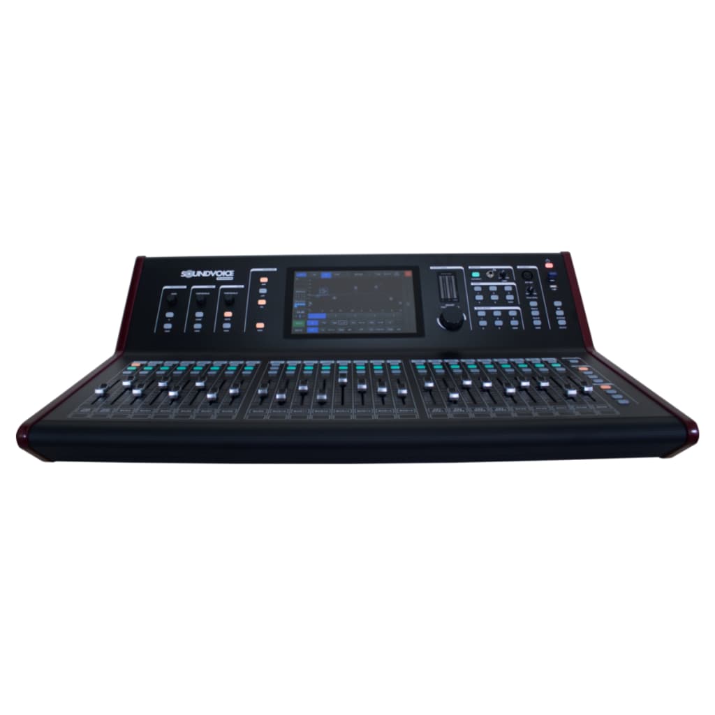 Voltar Mesa De Som Digital Soundvoice Titanium Mdt-32 Para Igrejas, Shows e Eventos