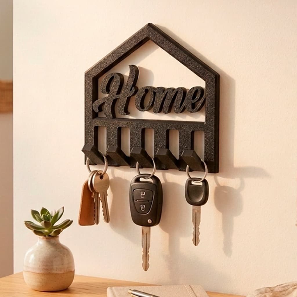 Porta Chaves Home de Parede Decorativo Multiuso Organizador Chaveiro