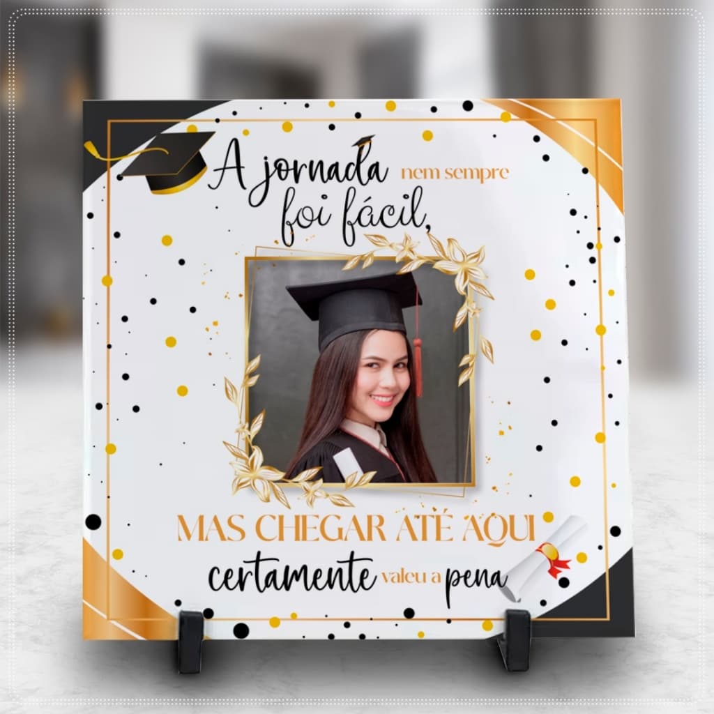 Azulejo personalizado para formatura com foto - ( tamanhos 10x10, 15x15, 20x20)
