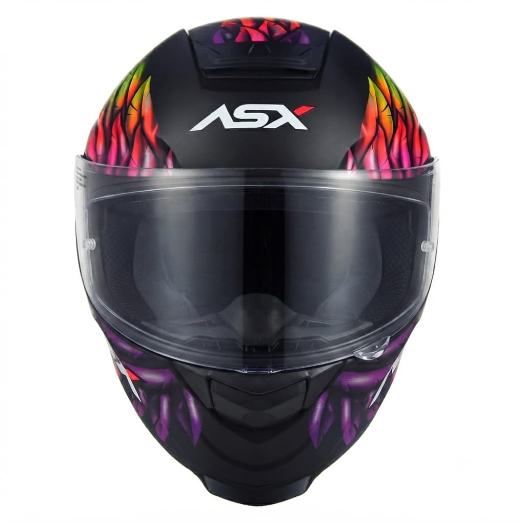 Capacete Fechado Eagle Vibes Preto Fosco Color Moto Conforto Viseira Cristal