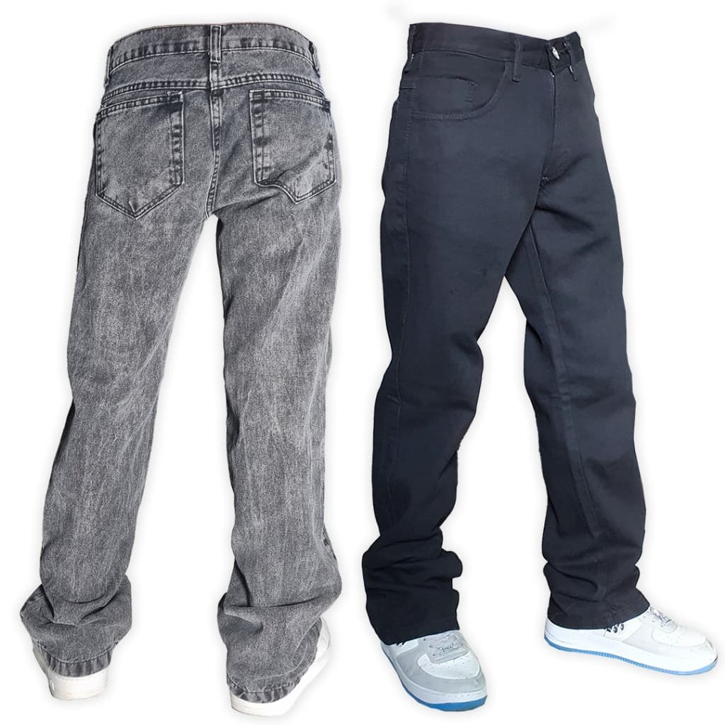Calça Balao BAGGY Jeans Skatista BARRA RETA streetwear