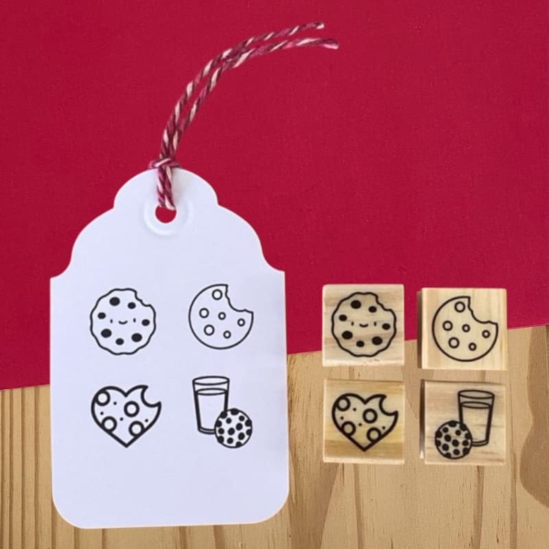 Carimbos Artesanais Tema Cookies
