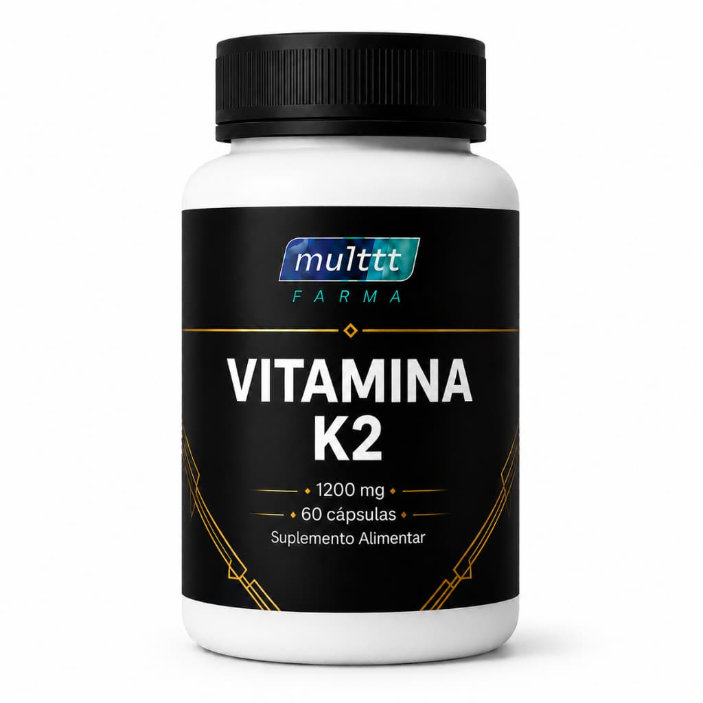 Vitamina K2 1000mg 60 Cápsulas Praticidade e Cuidado Diário