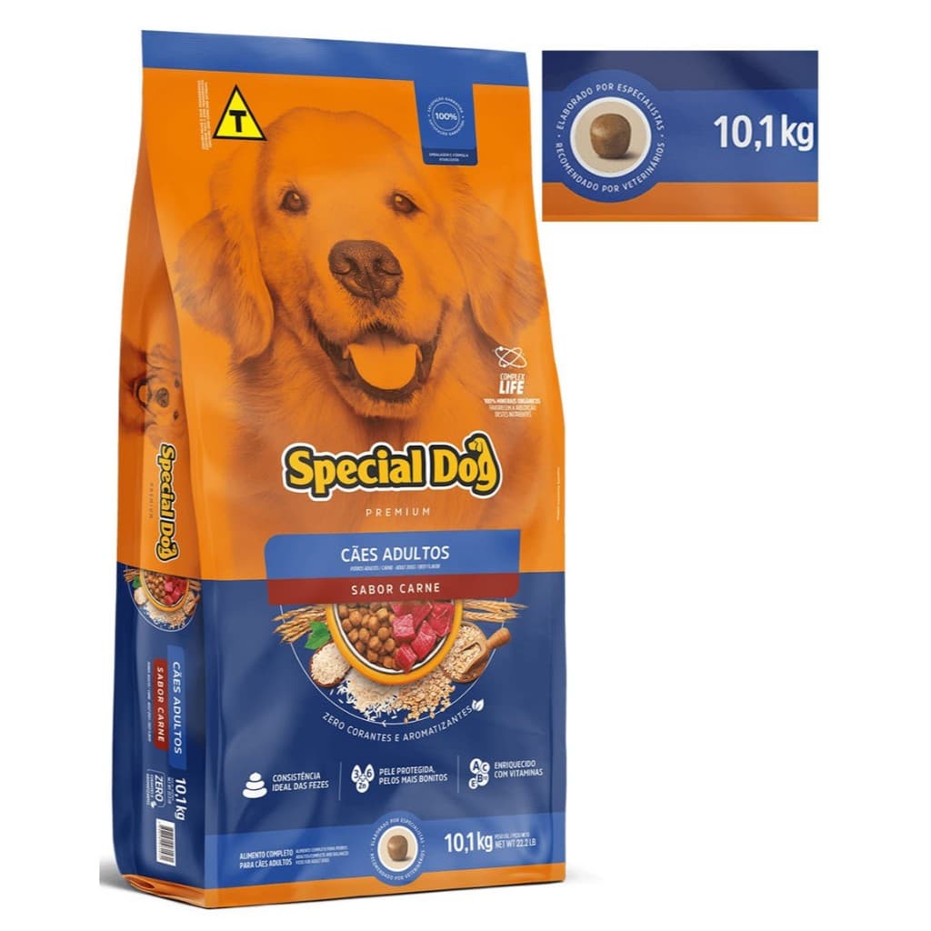 Ração Special Dog Premium Cães Adultos Carne 10.1 kg