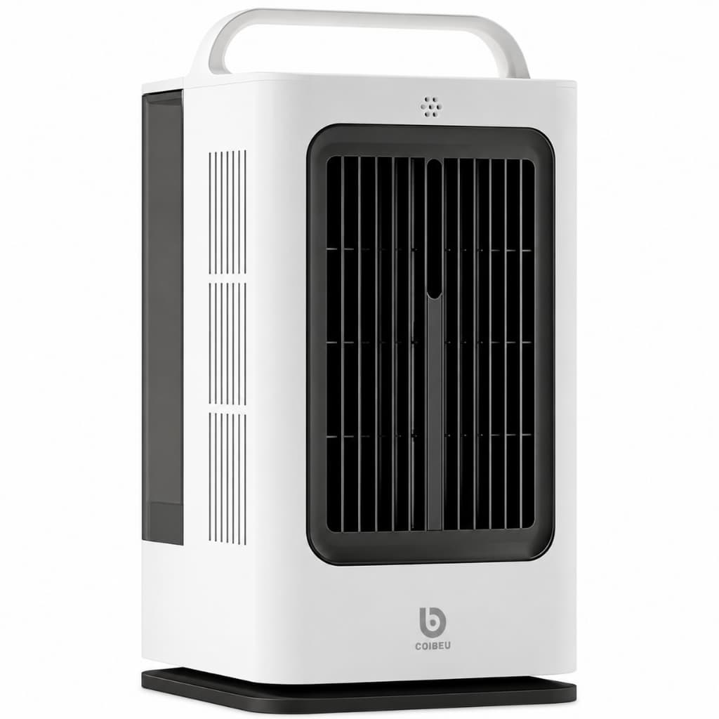 Climatizador Portátil Fan Controle Remoto Umidificador Purificador Ventilador 3 Velocidades 1,7L Econômico Frio