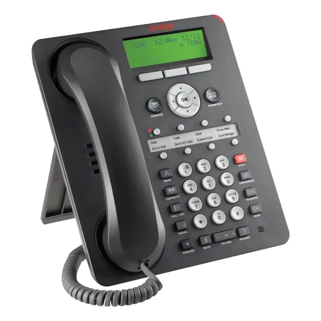 Telefone Identificador de chamadas Ip Avaya 1608-i Com Fio Voip 8 Linhas Lcd Usado