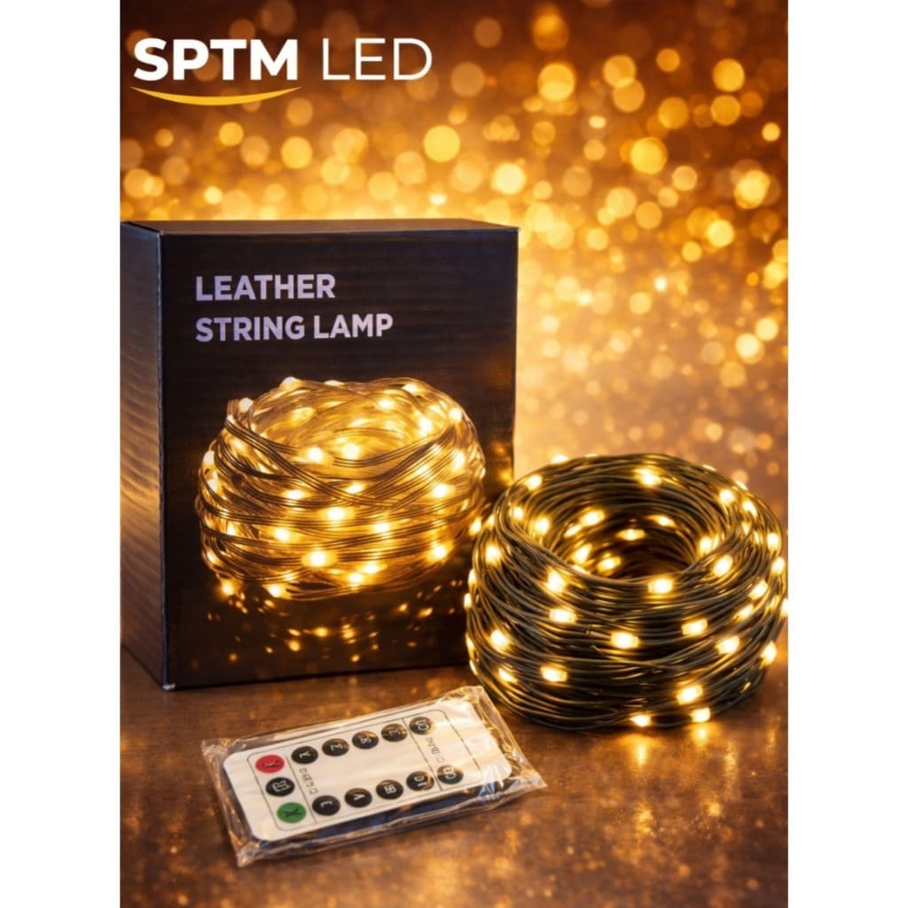 Pisca-pisca LED Branco Quente Cordão Trançado Flexível Para Decoração E Festas (FN-323A)