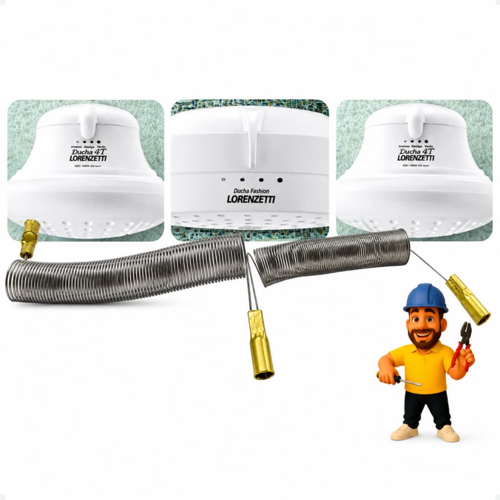 Resistência Chuveiro Bella Ducha 4 Temperaturas / Ducha Fashion 6800w 220v Sem Suporte - Pratimix