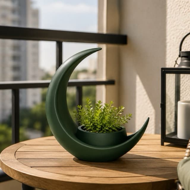 Vaso de Planta Lua Eclipse