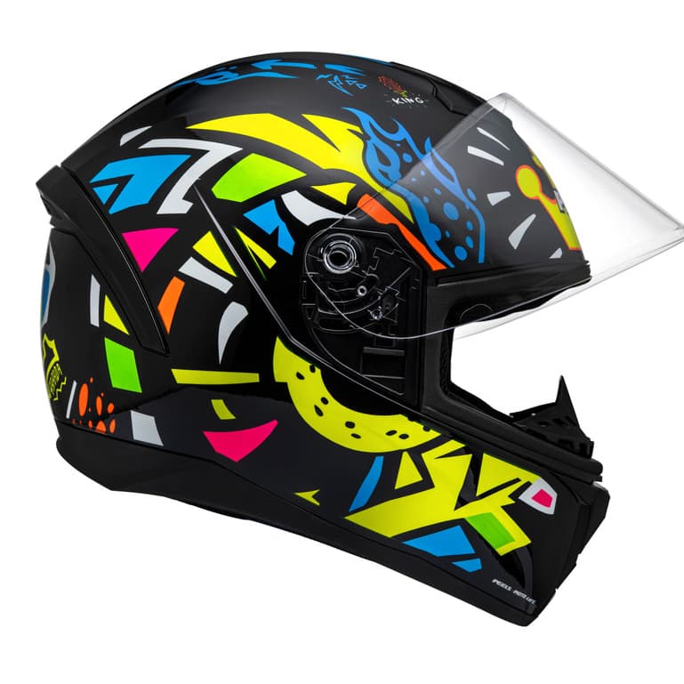 Capacete Peels Spike 2 Kng Fechado P/ Moto Metálico Viseira Cristal