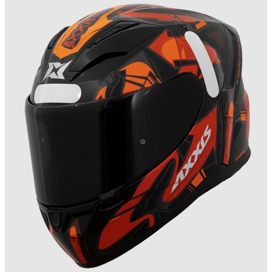 CAPACETE AXXIS ORIGINAL SEGMENT BARATO ARROWS B5 PRETO VERMELHO +VISEIRA CRISTAL  + NARIGUEIRA NOVO