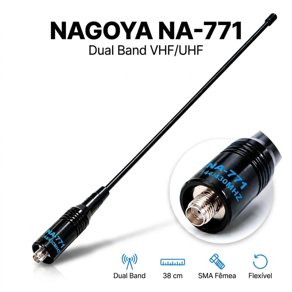Antena Externa Nagoya Magnética Baofeng Kenwood