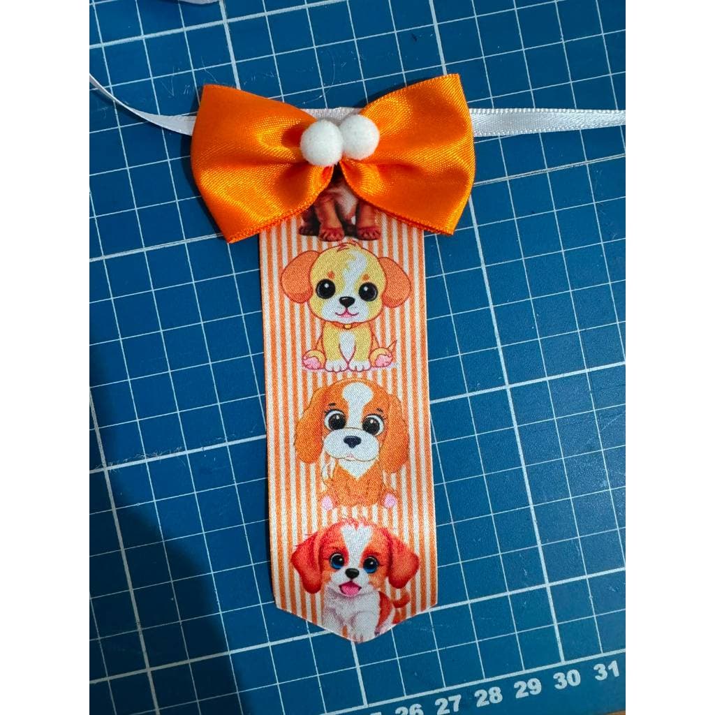 Kit 10 Gravatinhas Pet Cachorrinhos Laranja para Cães e Gatos