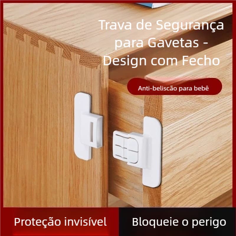 Travas Anti-Abertura Infantil Natal Proteção Para Geladeira, Armário e Gavetas
