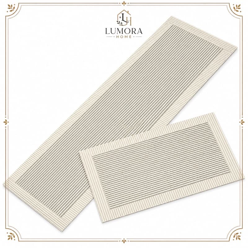 LUMORA HOME Tapete de Banheiro Super Absorvente Antiderrapante Secagem Rápida Base de Borracha Lavável Decoração Casa