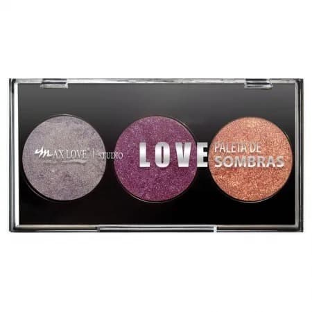 Paleta de Sombras 3 Cores  Max Love 12
