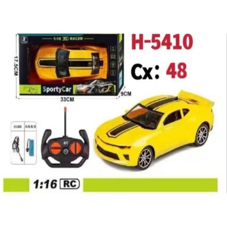 Carrinho Camaro Controle Remoto Carregamento da bateria CPORTY CAR